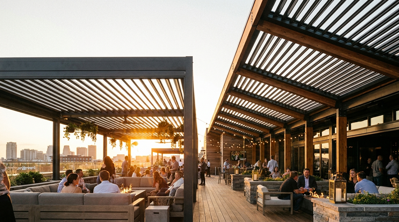 Bioclimatic Pergola or Frameless Louvered Roof? The 2025 Outdoor-Structure Debate, Settled by Spec