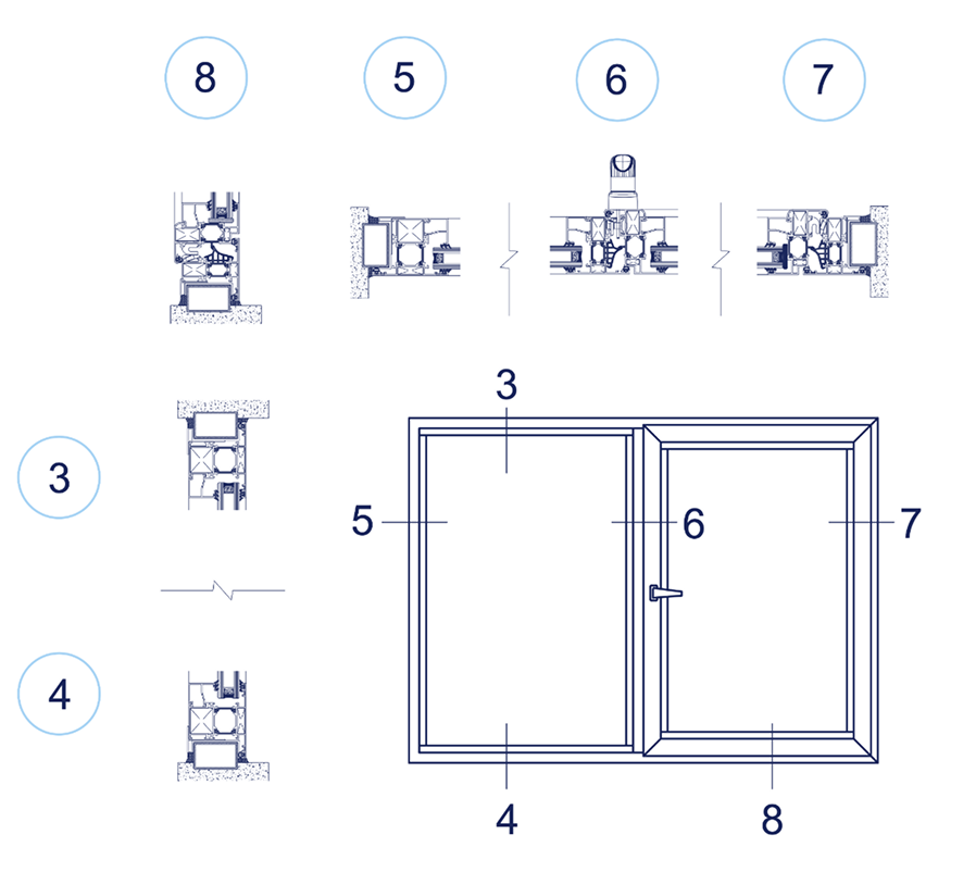 Window with a fixed panel