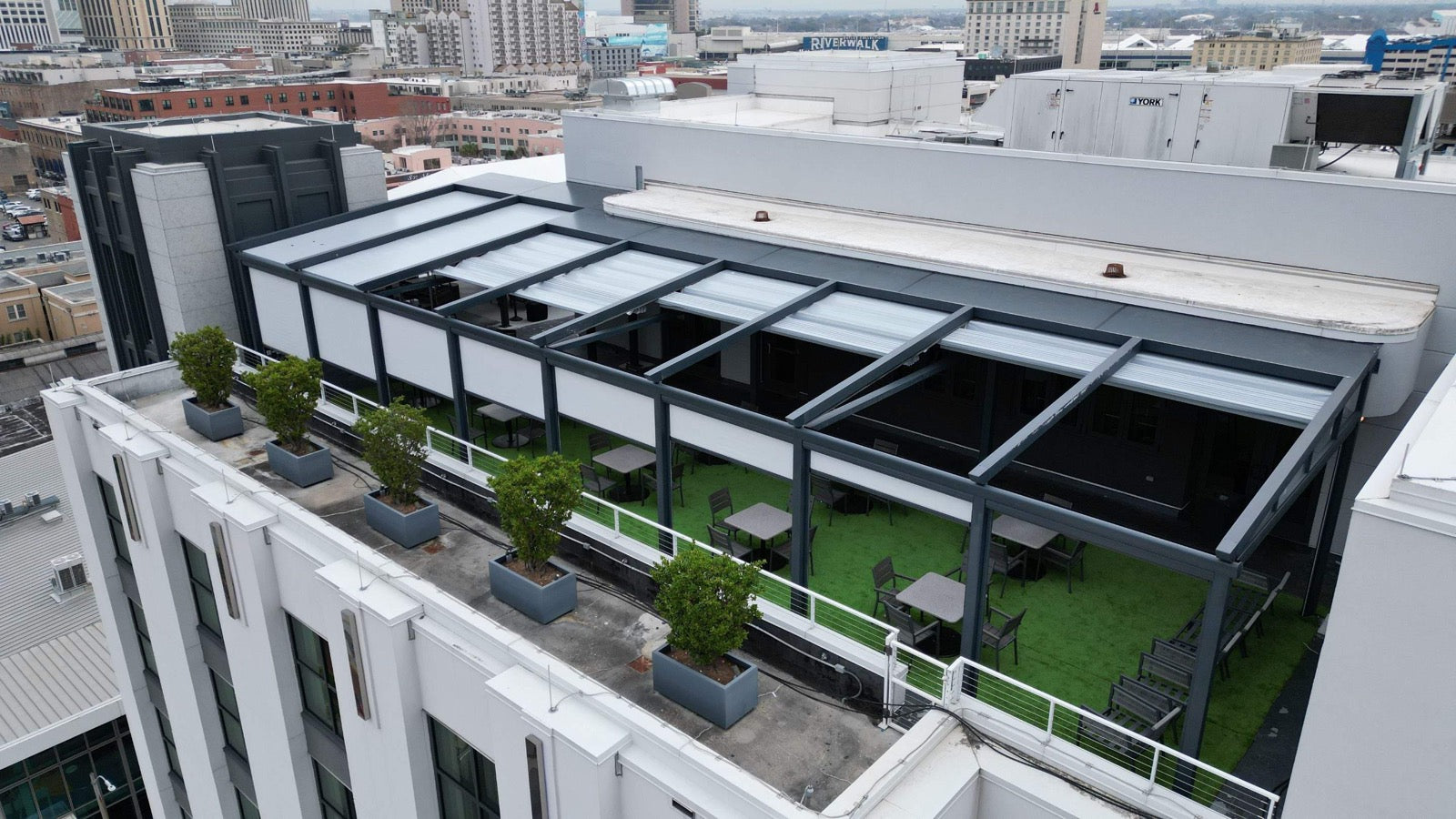 Installed railing system