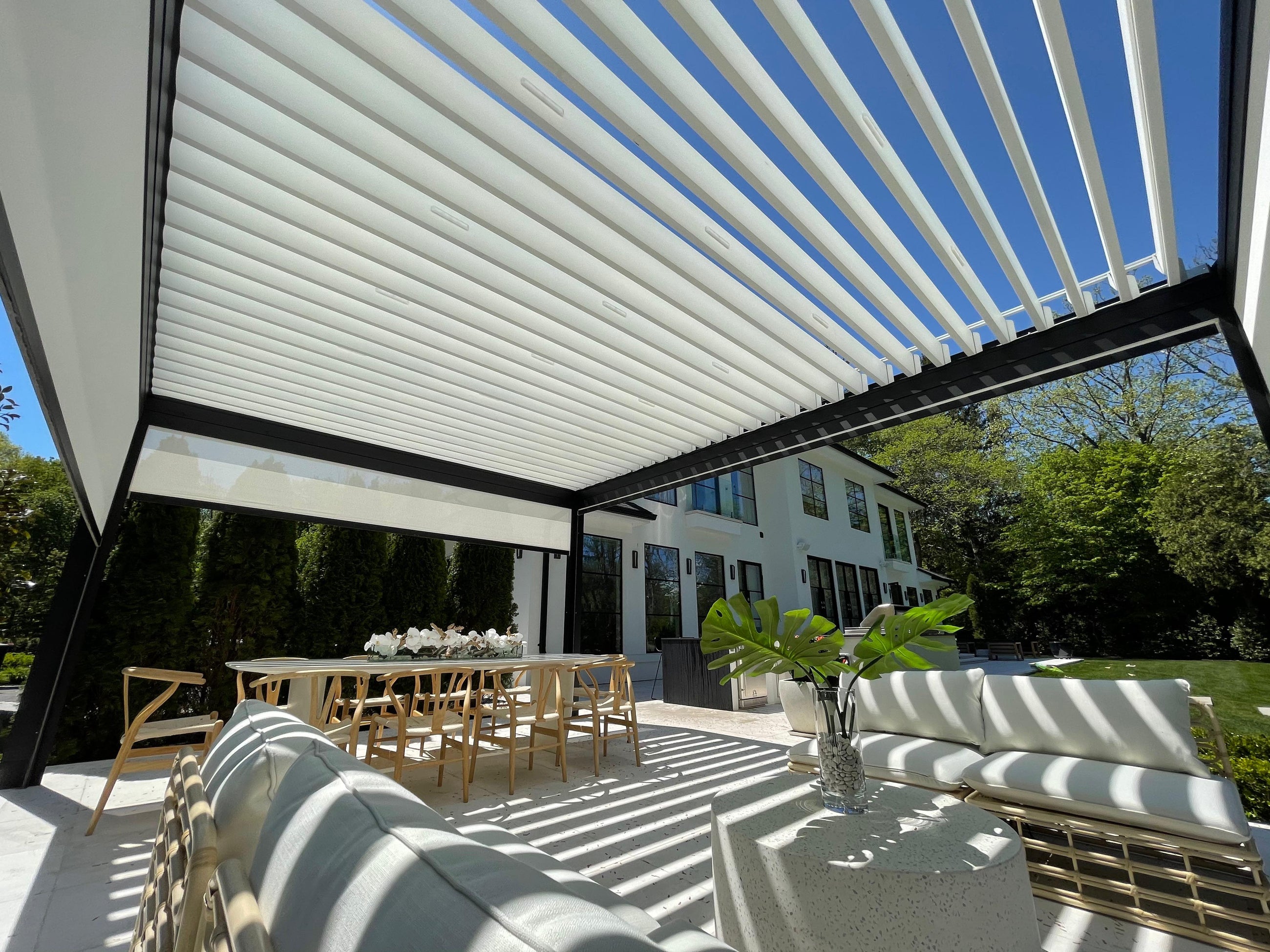 Louvered Pergolas: Are They Worth It? Cost, Features & Rain Protection ...